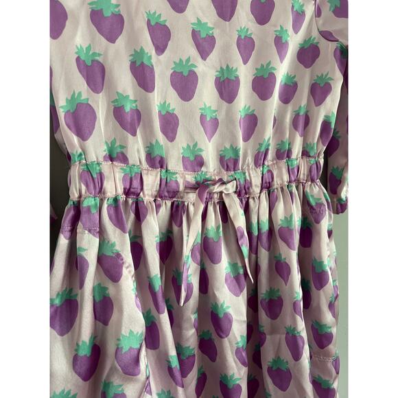 LOOK by CrewCuts Lavender Strawberry Print Dress - Picture 4 of 8